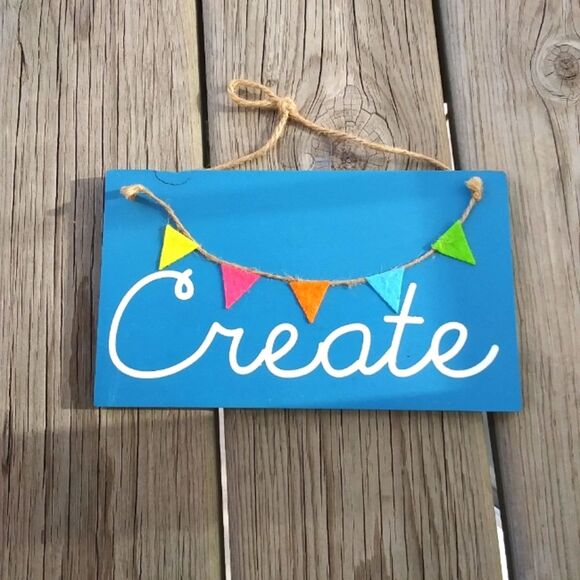 Wall Decor Inspirational Artsy Bundle (3) Create Wander For Creative Tra… - Picture 2 of 8